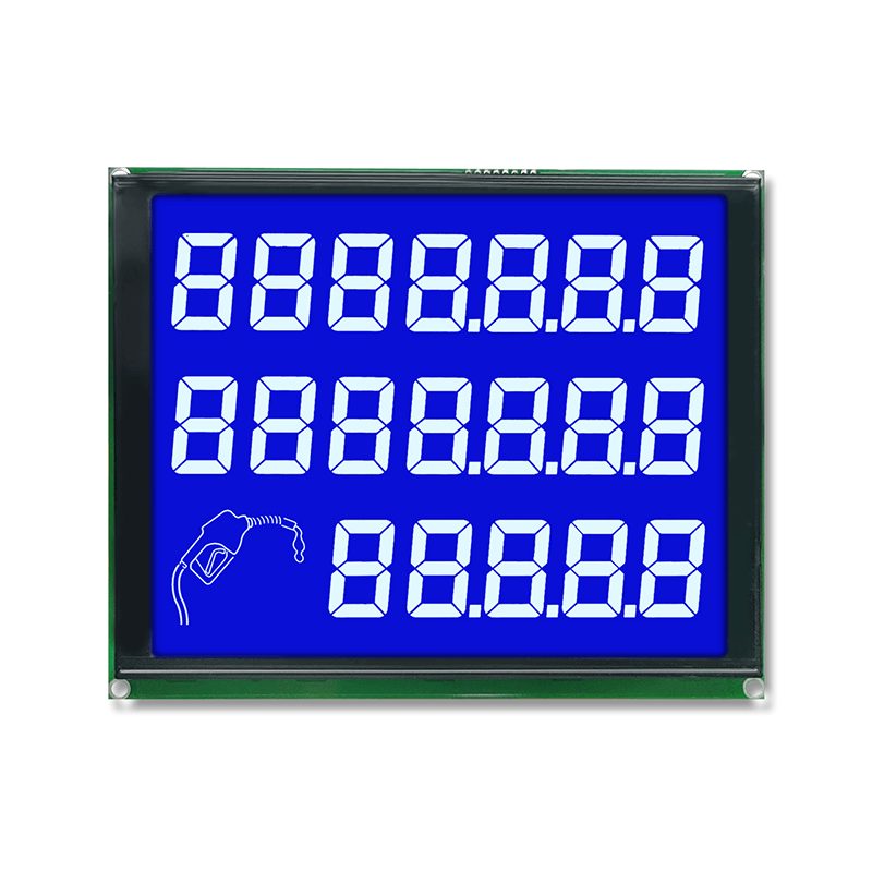 7+7+5-stellige LCD-Anzeige f&uuml;r Kraftstoffzapfs&auml;ulen