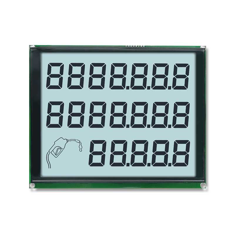 7+7+5-stellige LCD-Anzeige f&uuml;r Kraftstoffzapfs&auml;ulen