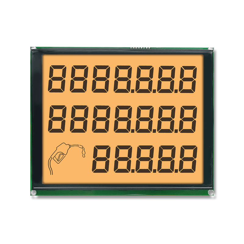 7+7+5-stellige LCD-Anzeige f&uuml;r Kraftstoffzapfs&auml;ulen