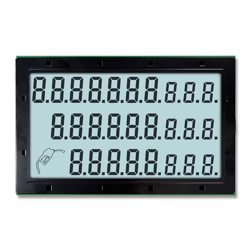 7-Segment-LCD-Anzeige (10+9+8 Stellen) f&uuml;r Zapfs&auml;ulen
