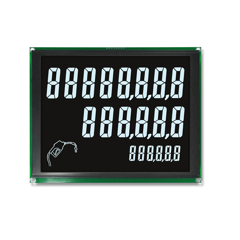 LCD-Anzeige f&uuml;r Zapfs&auml;ulen (8+6+6 Stellen, 7-Segment-Anzeige)